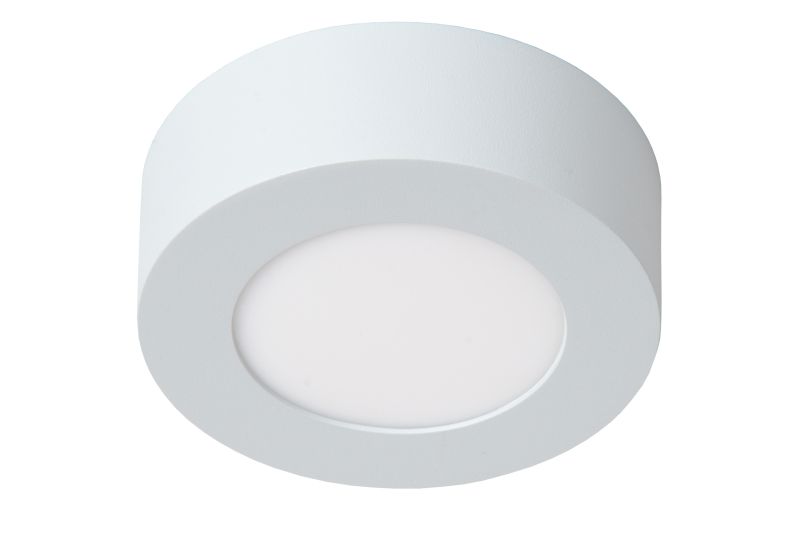 Lucide BRICE-LED - Zapustené stropné svietidlo Kúpeľňa - Ø 11,7 cm - LED Rozm. - 1x8W 3000K - IP44 - Biela